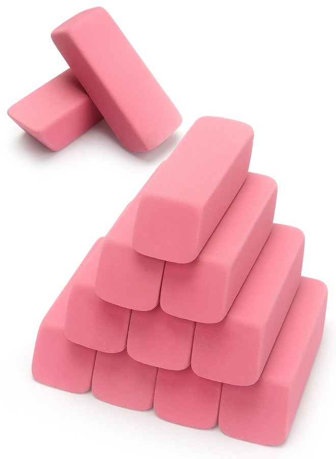 ZZTX 12 Pack Pink Erasers Pencil Erasers for Kids, Large Bulk Pink Eraser for School, Art Erasers for Drawing - Image 1