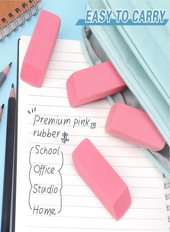 ZZTX 12 Pack Pink Erasers Pencil Erasers for Kids, Large Bulk Pink Eraser for School, Art Erasers for Drawing - Image 5