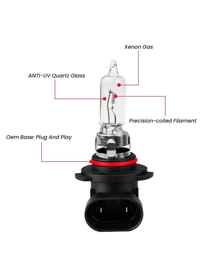 Loquat FEEMA 9005 12V 65W Halogen Headlight Bulbs Superior Night Driving with Premium Quartz Glass Construction 1PCS BL10766 - Image 3