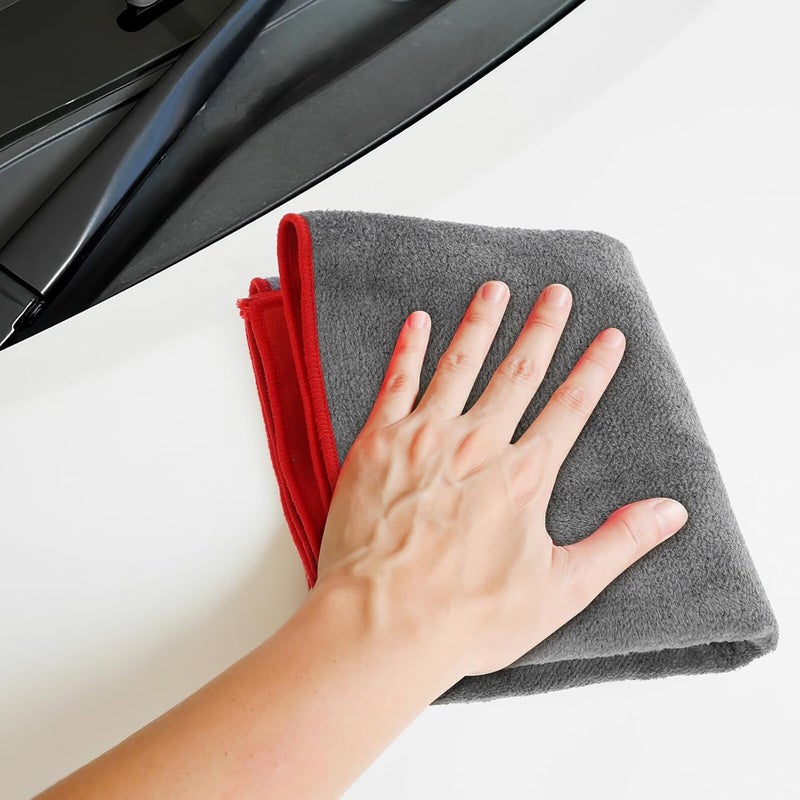 2pcs Super Absorbent Car Drying Towels Microfiber Cleaning Cloths Reusable Soft Chamois for Auto Wash and Detailing - Image 5