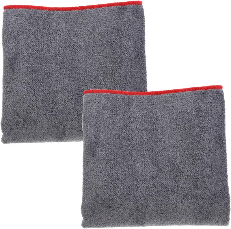 2pcs Super Absorbent Car Drying Towels Microfiber Cleaning Cloths Reusable Soft Chamois for Auto Wash and Detailing - Image 1