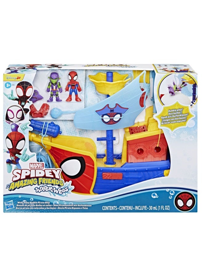 MARVEL سفينة القراصنة الفقاعية من سبايدي وأصدقائه المذهلين مع شبكات الماء - Image 1