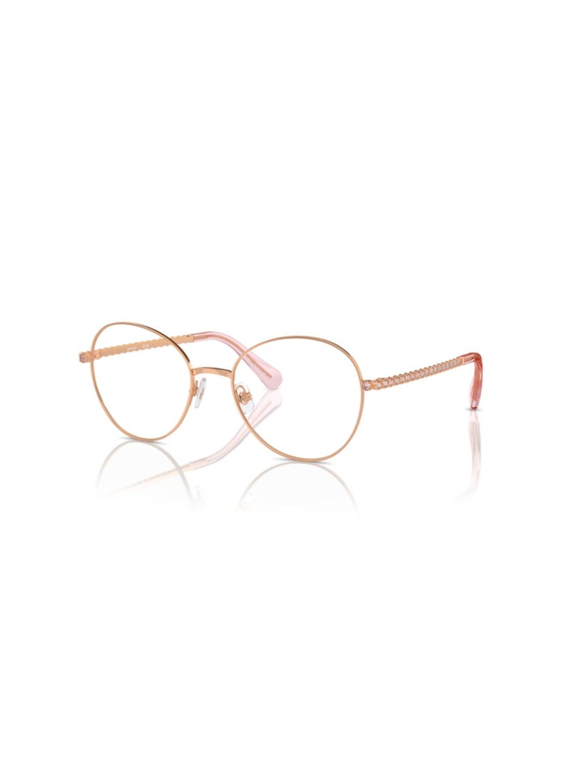 SWAROVSKI Swarovski Woman Round  Eyeglasses- Sk 1013 - Lense Size:52Mm - Rose Gold - Image 1