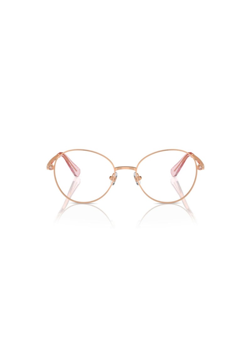SWAROVSKI Swarovski Woman Round  Eyeglasses- Sk 1013 - Lense Size:52Mm - Rose Gold - Image 4
