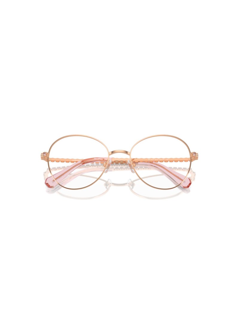 SWAROVSKI Swarovski Woman Round  Eyeglasses- Sk 1013 - Lense Size:52Mm - Rose Gold - Image 5
