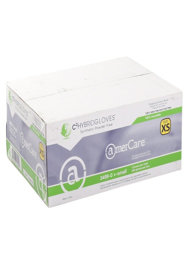 AmerCare Gen 2.0 Hybrid Powder Free Gloves, Medium, Case of 1000 - Image 4
