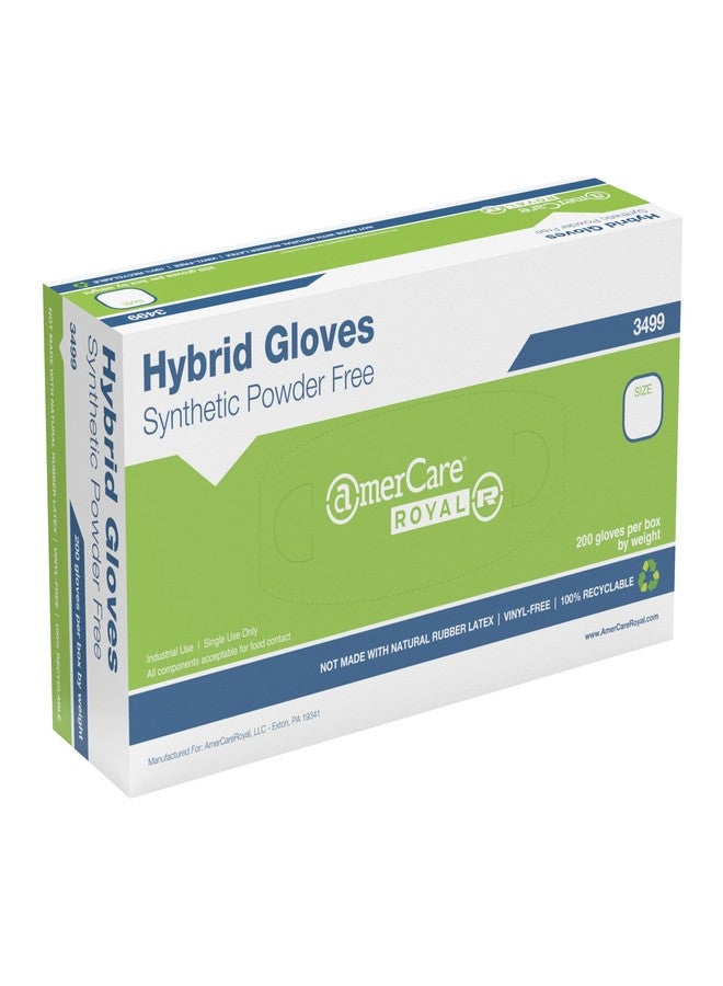 AmerCare Gen 2.0 Hybrid Powder Free Gloves, Medium, Case of 1000 - Image 5