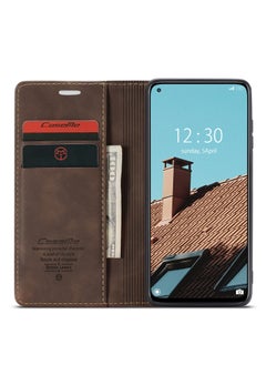 CaseMe CaseMe Xiaomi Mi 10/10T Pro Case Wallet, for Xiaomi Mi 10/10T Pro Wallet Case Book Folding Flip Folio Case with Magnetic Kickstand Card Slots Protective Cover - Coffee  - Image 3