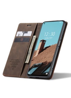 CaseMe CaseMe Xiaomi Mi 10/10T Pro Case Wallet, for Xiaomi Mi 10/10T Pro Wallet Case Book Folding Flip Folio Case with Magnetic Kickstand Card Slots Protective Cover - Coffee  - Image 4