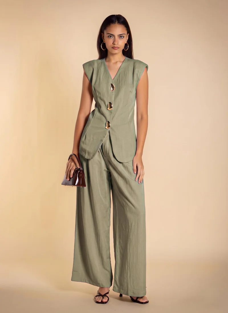 شايبس LIGHTWEIGHT WAISTCOAT SET WITH BELT
