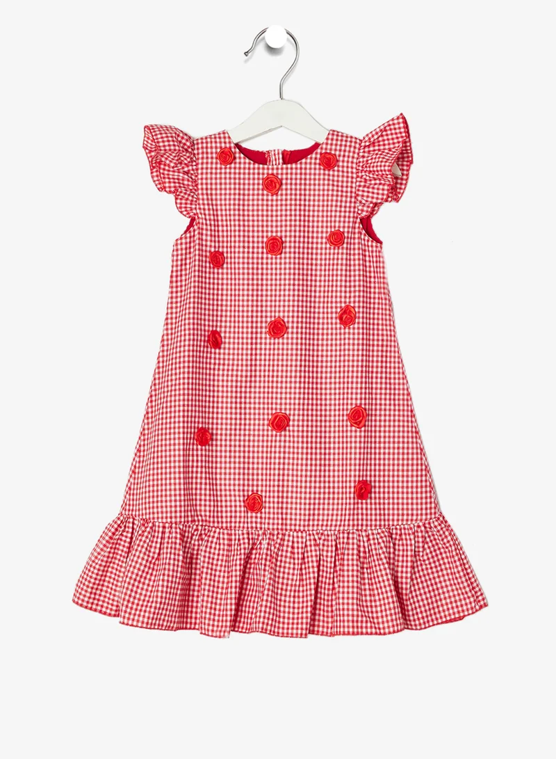 ليتل جولدن ابل فستان قصير بأكمام قصيرة