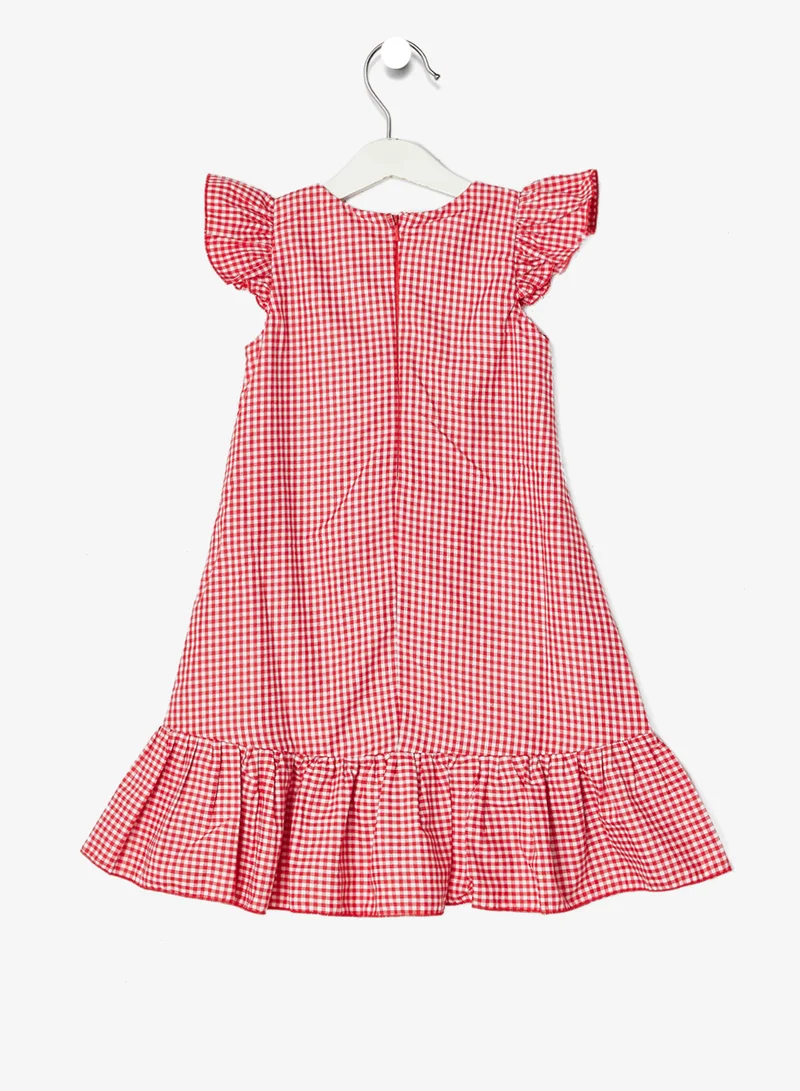 ليتل جولدن ابل فستان قصير بأكمام قصيرة