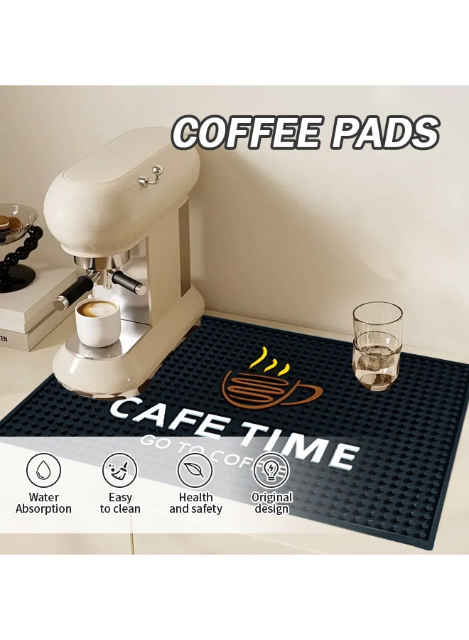 Heat-Resistant Coffee Mat(45x30cm), Kitchen Dish Drying Mat, Foldable Dish Drainer Mat, Insulation Sink Mat, Suitable For Kitchen Living Room Restaurant  - Image 2