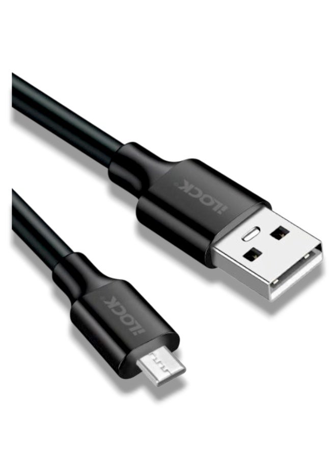 آي لوك كابل شحن سريع iLOCK USB-A إلى Micro USB أصلي 100% - متانة وأداء موثوق - Image 2