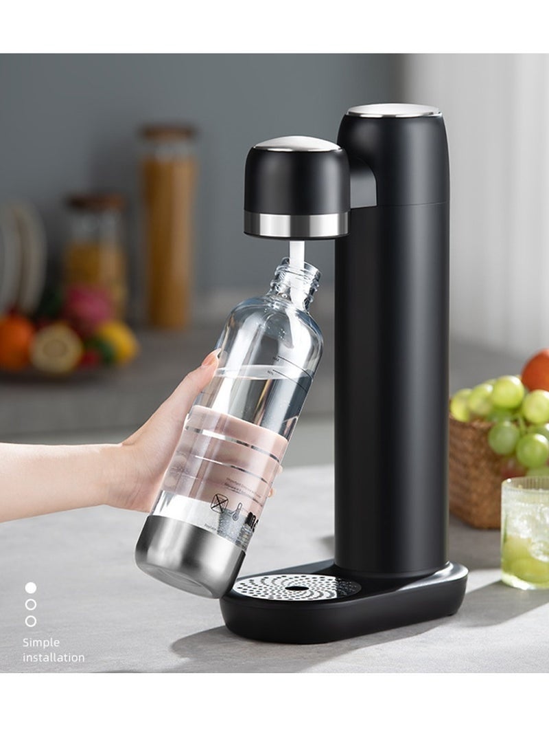 Furtey Sparkling Water Maker Soda Maker Soda Streaming Machine for Carbonating with 1L Carbonating Bottle, Seltzer Fizzy Water Maker, Compatible with Screw-in CO2 Carbonator , Portable Bubble Machine（white）r Carbonating with 1L Carbonating Bottle, Seltzer Fizzy Water Maker, Compatible with Screw-in CO2 Carbonator , Portable Bubble Machine - Image 3