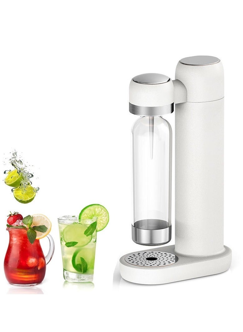 Furtey Sparkling Water Maker Soda Maker Soda Streaming Machine for Carbonating with 1L Carbonating Bottle, Seltzer Fizzy Water Maker, Compatible with Screw-in CO2 Carbonator , Portable Bubble Machine（white）r Carbonating with 1L Carbonating Bottle, Seltzer Fizzy Water Maker, Compatible with Screw-in CO2 Carbonator , Portable Bubble Machine - Image 1