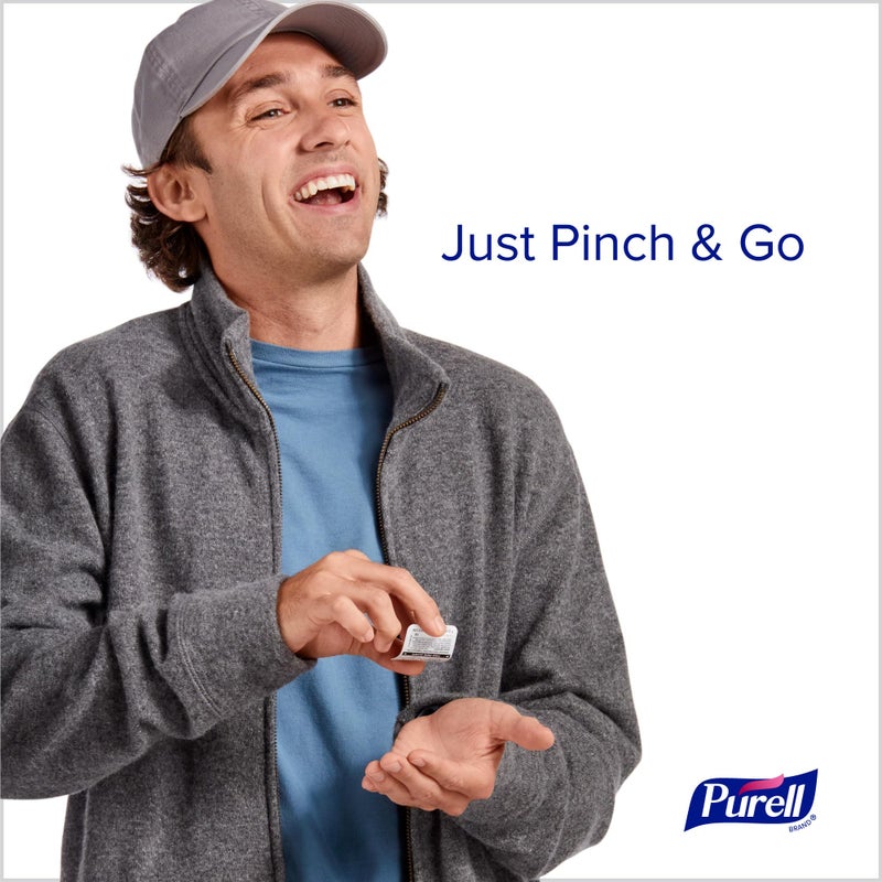 Purell جيل مطهر اليدين المتقدم من بيوريل، خالي من العطور، 125 عبوة للاستخدام الفردي بحجم السفر - 9620-12-125EC (عبوة من 1) - Image 3