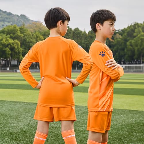 KELME Kids Goalie Shirt,Goalkeeper Jersey Padded Long Sleeve Soccer Football Training Uniform for Youth,Orange Kid Size 6 - Image 5
