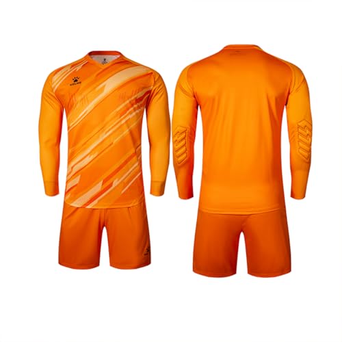 KELME Kids Goalie Shirt,Goalkeeper Jersey Padded Long Sleeve Soccer Football Training Uniform for Youth,Orange Kid Size 6 - Image 2