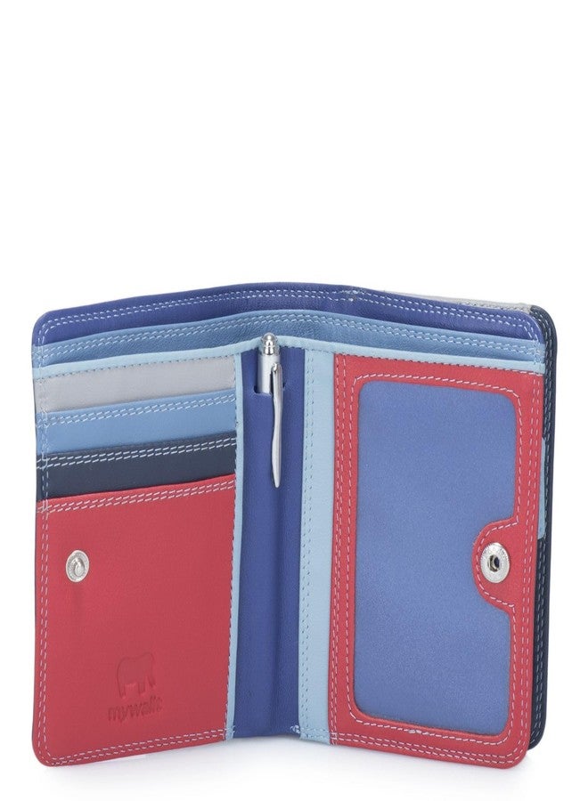 mywalit - Leather Women's Purse - Medium Wallet w/Zip Around Purse - 231-127 Royal - Image 2