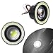Wogomz 2PCS Angel Eye Halo Fog Lights for Cars Super Bright LED Fog Lights Assembly with COB Aperture 12V Daytime Running Light Bulb Fits Car Truck SUV Universal Car Accessories White - Image 2