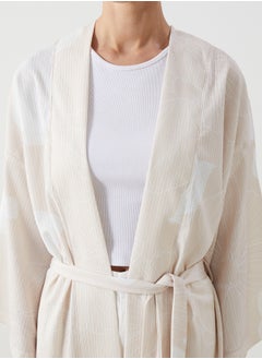 LC WAIKIKI Shawl Collar Floral Oversize Women's Kimono  - Image 3