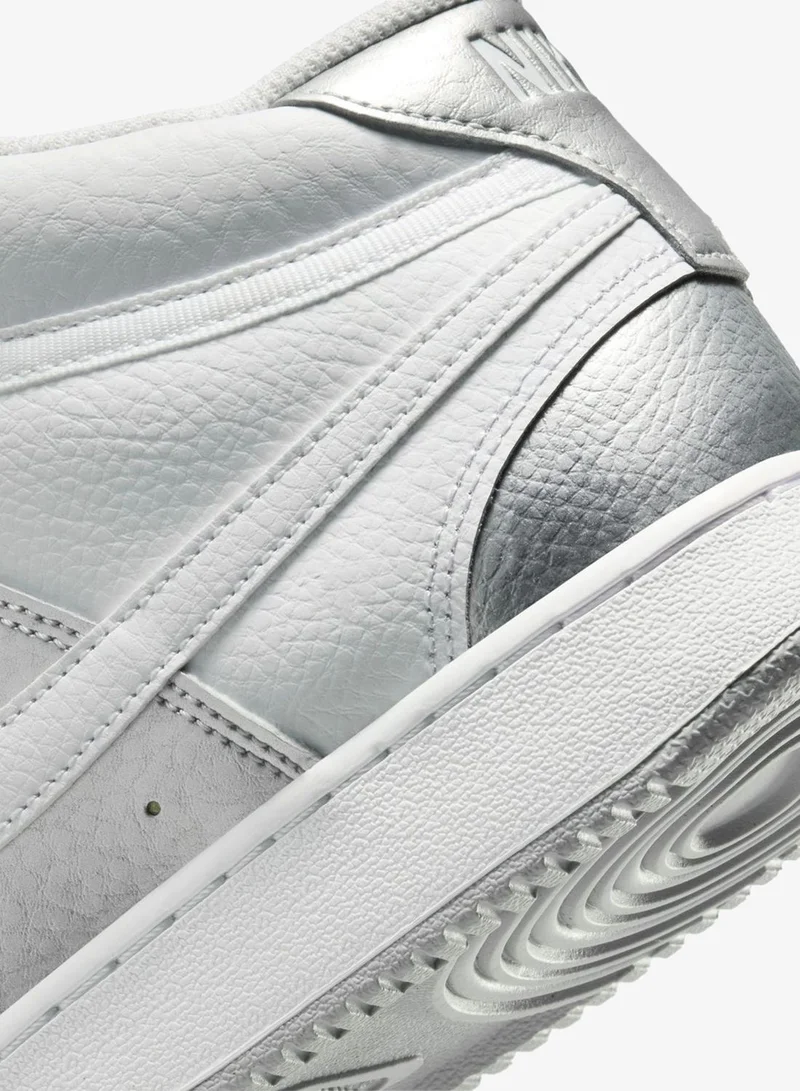 Nike White Women's Court Vision Mid Shoes for Women | Best Price UAE