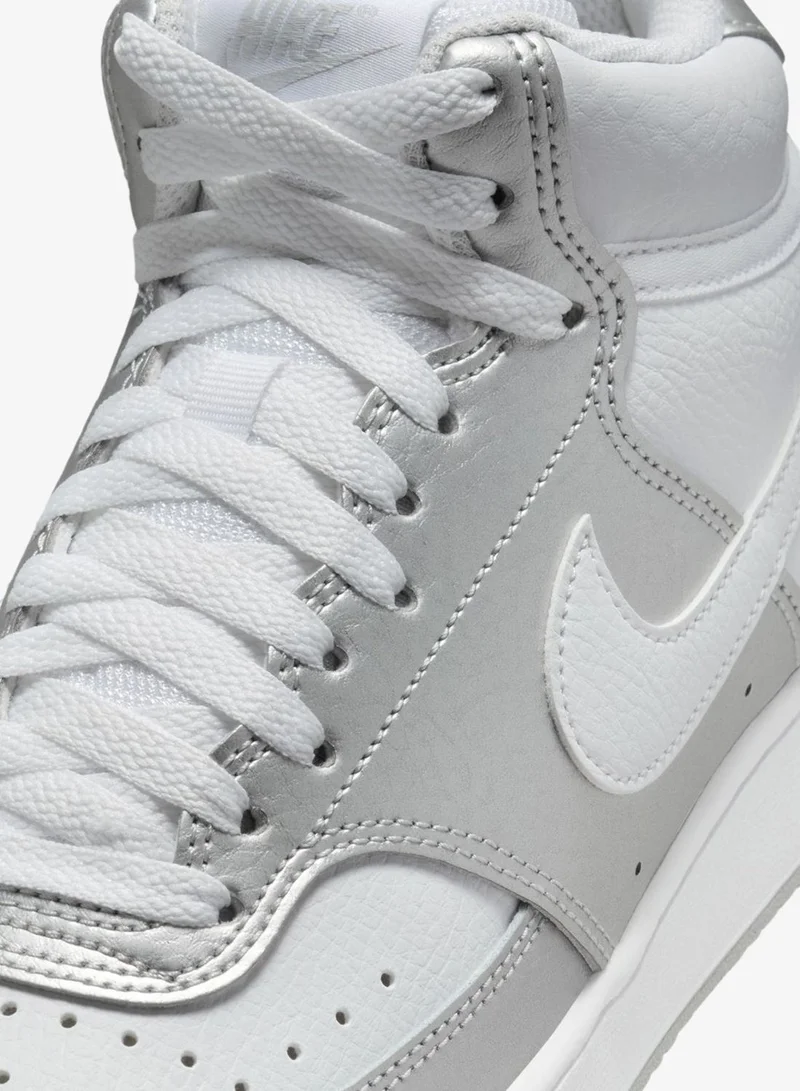 Nike White Women's Court Vision Mid Shoes for Women | Best Price UAE
