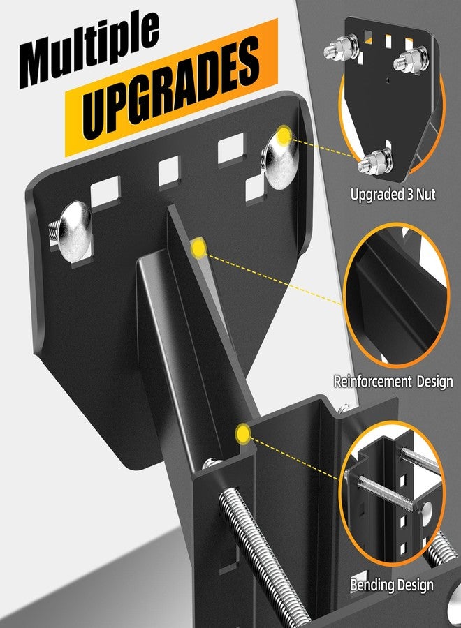 JEACENT Spare Tire Mount for Utility Trailer Accessories,3-Nut Design Spare Tire Carrier,Fits Most 4,5 & 6 Lugs Wheels, Hold 4″,4.25" 4.5″, 4.75″,5",5.32" and 5.5" Bolt Patterns,Holds Up to 160 Lbs - Image 2