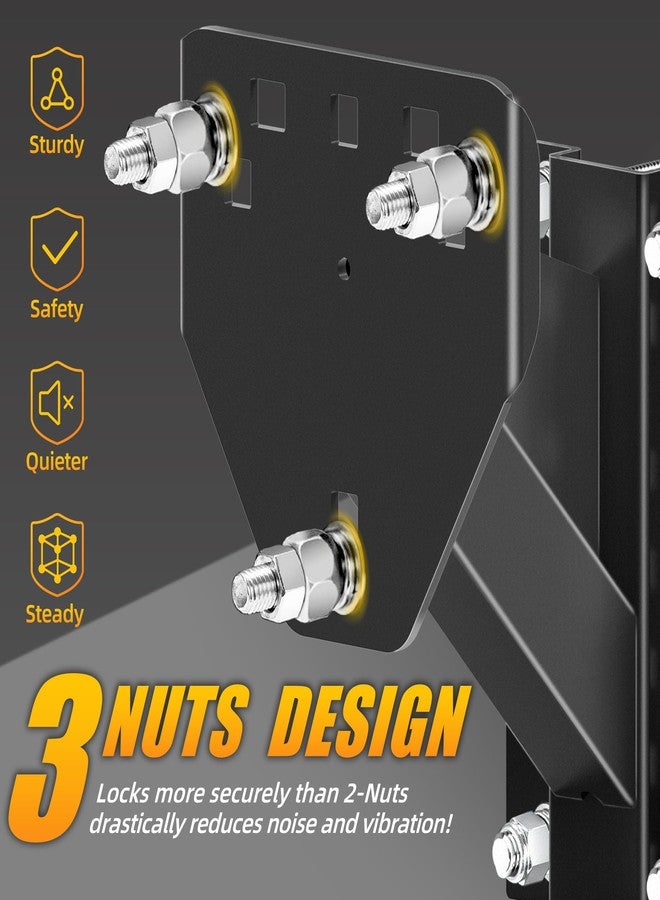JEACENT Spare Tire Mount for Utility Trailer Accessories,3-Nut Design Spare Tire Carrier,Fits Most 4,5 & 6 Lugs Wheels, Hold 4″,4.25" 4.5″, 4.75″,5",5.32" and 5.5" Bolt Patterns,Holds Up to 160 Lbs - Image 5