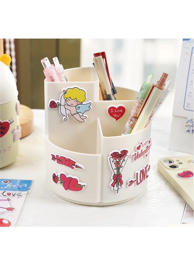 HighMount 152Pcs Puffy Loves Heart Stickers Foam 3D Sticker with Cupid, Kiss, I Love You, Roses, Thank You and Valentine's Day Themed Stickers for Water Bottles Vinyl Romantic Motivational Quote Gifts - Image 5