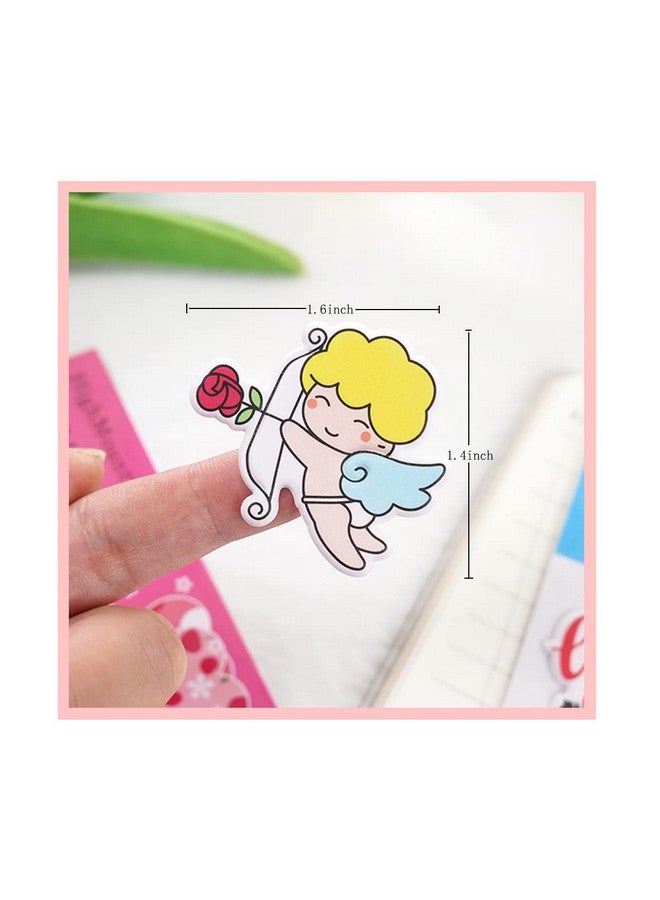 HighMount 152Pcs Puffy Loves Heart Stickers Foam 3D Sticker with Cupid, Kiss, I Love You, Roses, Thank You and Valentine's Day Themed Stickers for Water Bottles Vinyl Romantic Motivational Quote Gifts - Image 3
