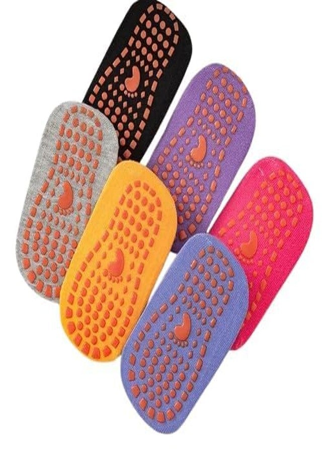 FLORISCA Baby Children Anti Skid Floor Socks Trampoline Sock kids Comfortable Wear Non Slip gym Sports Yoga jumnping Socks (pack of 1) - Image 1