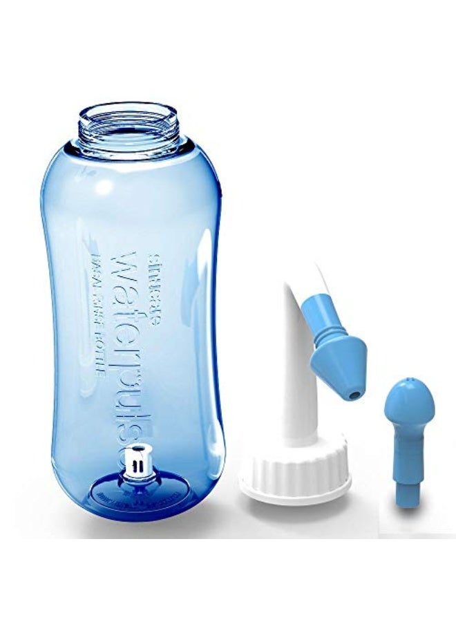 ووتر بالس نظام غسيل الأنف بمياه بوري ليوغا الأطفال والبالغين، وعاء غسيل الأنف القياسي لتخفيف الحساسية والجيوب الأنفية، زجاجة شطف سعة 300 مل - Image 2
