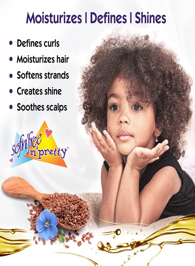 SOFNFREE Sofn’Free n’Pretty for Natural Hairs - Flaxseed Oil Curl Defining - Safe for Kids Curling Cream for Curly Hair - Moisturizes, Softens Curls, Adds Shine - 8.45 Fl Oz (Pack of 1) - Image 5