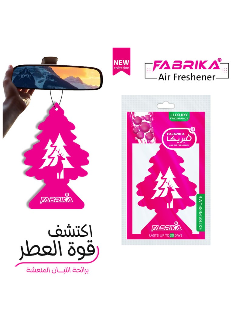 Fabrika Paper Car Air Freshener(diffuser) for Cars Tree Shape with Bubble Gum Scent  - Image 1