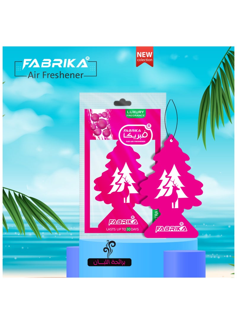 Fabrika Paper Car Air Freshener(diffuser) for Cars Tree Shape with Bubble Gum Scent  - Image 3