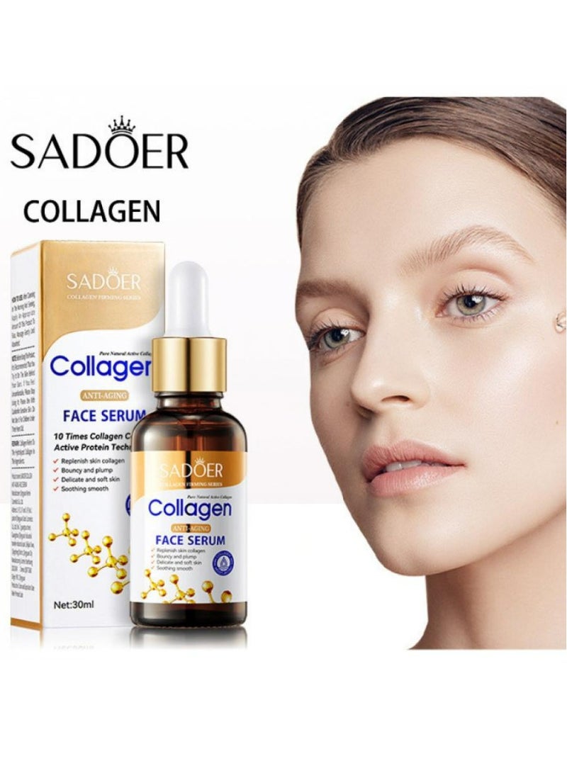 SADOER Collagen Face Serum Moisturize, Brighten, and Hydrate Your Skin 30 ML - Image 2
