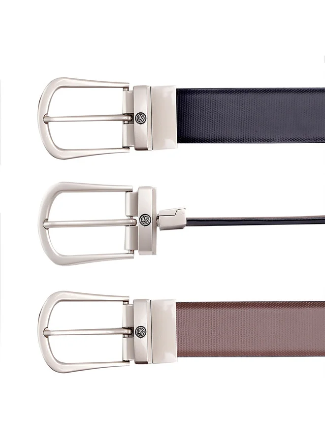 Bacca Bucci  Men's Black Leather Reversible Belt for Men | Best Price UAE