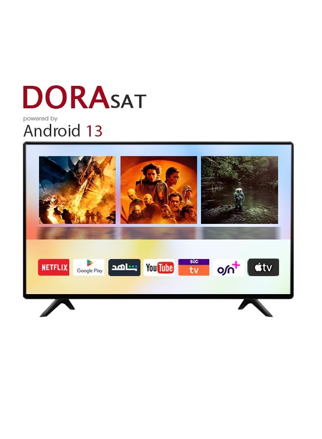 Dora Sat 55 inch Smart TV - with Android 13 Operating System - 4K UHD - Model DST55U + Wall mount Free - Image 2