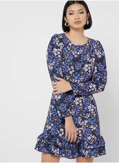 Floral Print Ruffle Hem Dress - pzsku/ZA10CDC31BBFC2280715AZ/45/_/1689394580/39572494-1de5-41e3-854c-245b32ff35a6