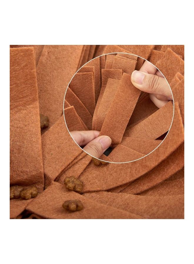 NIBEMINENT Pet Snuffle Feeding Mat Brown/Grey 48 x 8cm - Image 4