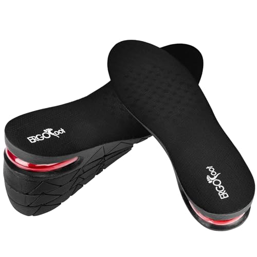ERGOfoot Height Increase Insoles for Men Women, 4-Layer Adjustable Invisible Shoe Lifts & Height Boosters, Fits Dress Shoes & Casual Footwear - Height Increase Soles & Inserts - Image 1
