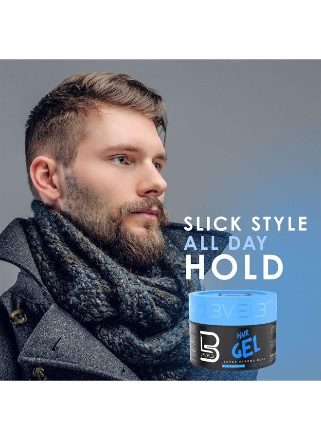 L3 - Hair Gel - Super Strong Hold - Flake Free - Long Lasting Shine - For Men and Women - Level 3 Gel - Add Volume and Texture - Image 1