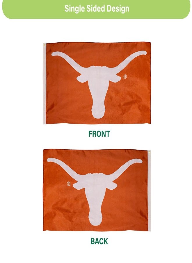 BSI NCAA Texas Longhorns 3 x 5 Outdoor Durable Flag with Grommets | Heavy Duty Flag & Banner for Garden Patio | Indoor Wall Decor for Room | Works with Flag Poles for Outside House - Image 4