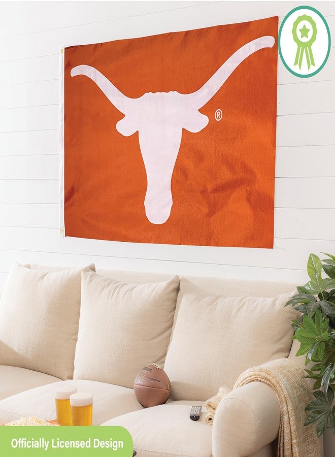 BSI NCAA Texas Longhorns 3 x 5 Outdoor Durable Flag with Grommets | Heavy Duty Flag & Banner for Garden Patio | Indoor Wall Decor for Room | Works with Flag Poles for Outside House - Image 2