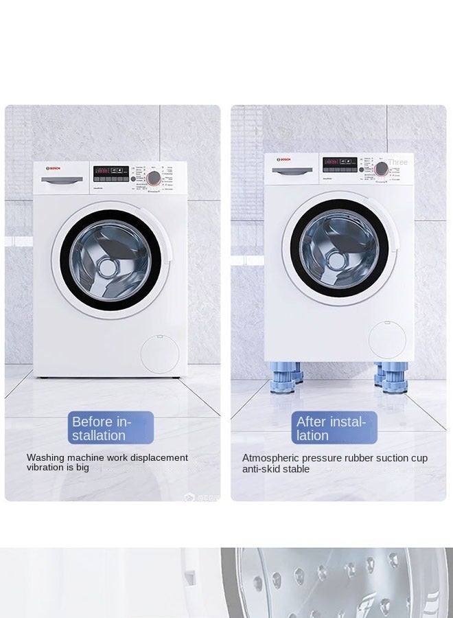 كيلا قاعدة غسالة عالمية 4 قطع مضادة للانزلاق وامتصاص الصدمات مناسبة للثلاجات والغسالات - Image 3