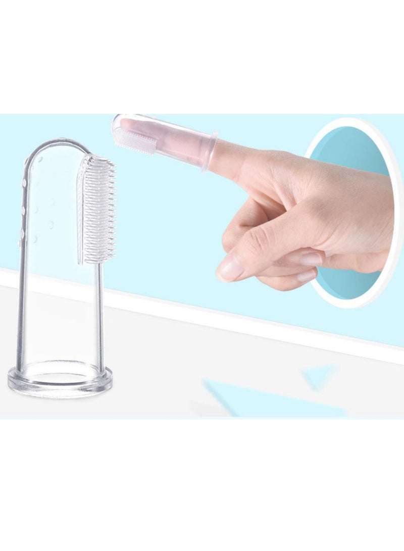 Baby Finger Toothbrush for Training Teething - Infant  Toddles  Lids Teeth Brush Soft Babies Toothbrushes Oral Cleaning Massager to Train Your Child Healthy Oral Habits - Image 2