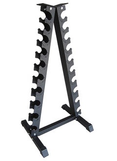 Sky Land Heavy-Duty Dumbbell Rack | 10-Pair A-Frame Weight Stand – Compact, Space-Saving & Sturdy Home Gym Organizer – EM-9228, Black  - Image 1