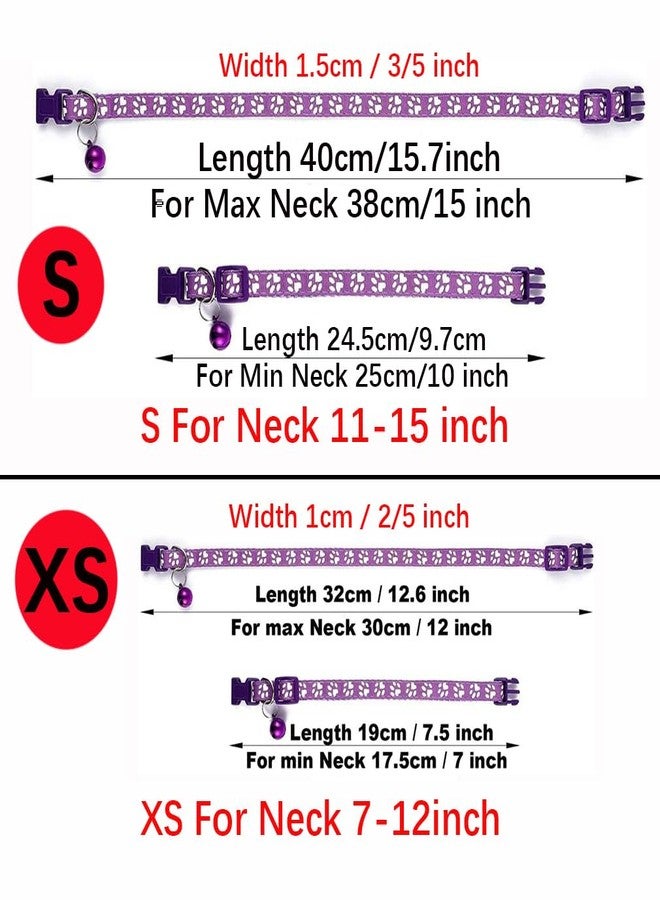 WeimoMonkey Green Dog Collar with Bell, 2-Pack Basic & Reflective Cat Collar Boy Puppy Collar with Bells for XXS Xs Small Tiny Male Dogs Pet Kitten Animal, XS - Image 4